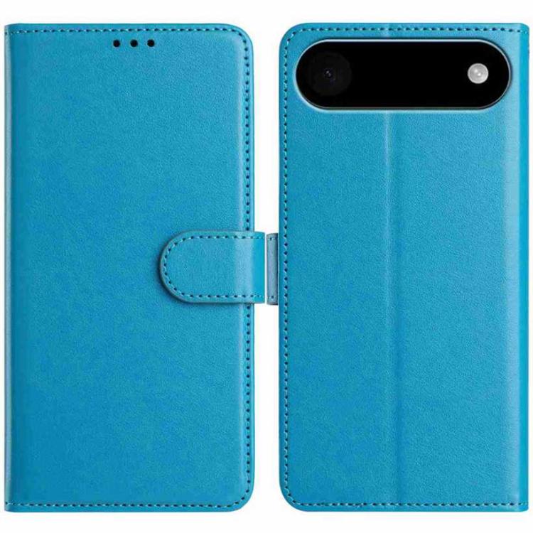 For iPhone Air Lambskin 8-card Slot Leather Phone Case(Light Blue)