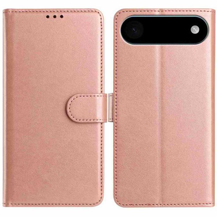 For iPhone Air Lambskin 8-card Slot Leather Phone Case(Rose Gold)