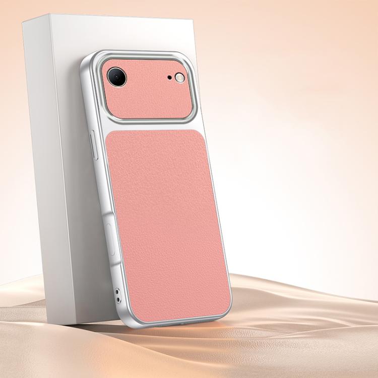 For iPhone Air Lambskin Series Skin Feel Shockproof Phone Case(Pink)