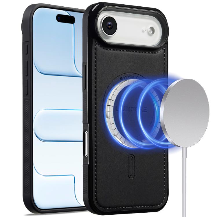 For iPhone Air LC.IMEEKE L6 Series MagSafe Magnetic Phone Case(Black)