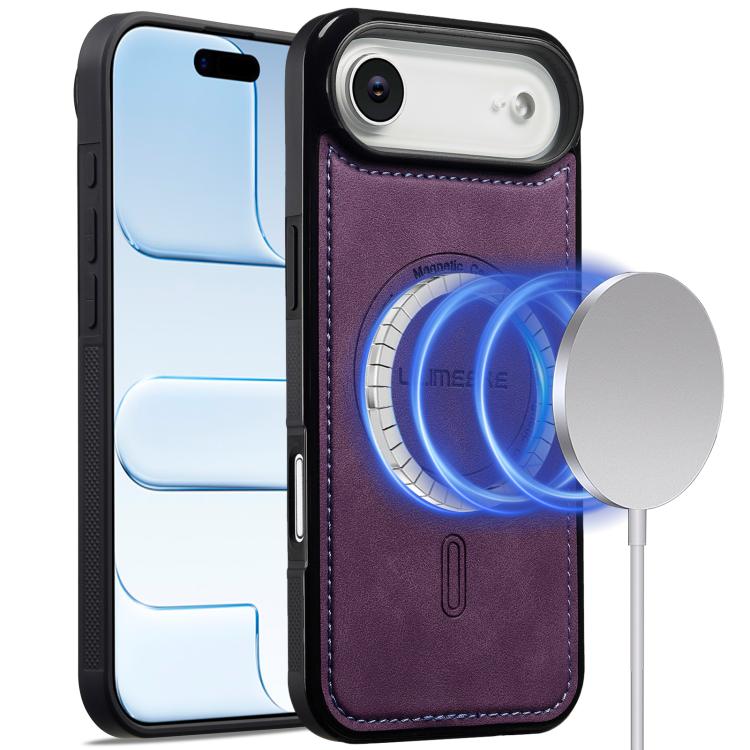 For iPhone Air LC.IMEEKE L6 Series MagSafe Magnetic Phone Case(Purple)