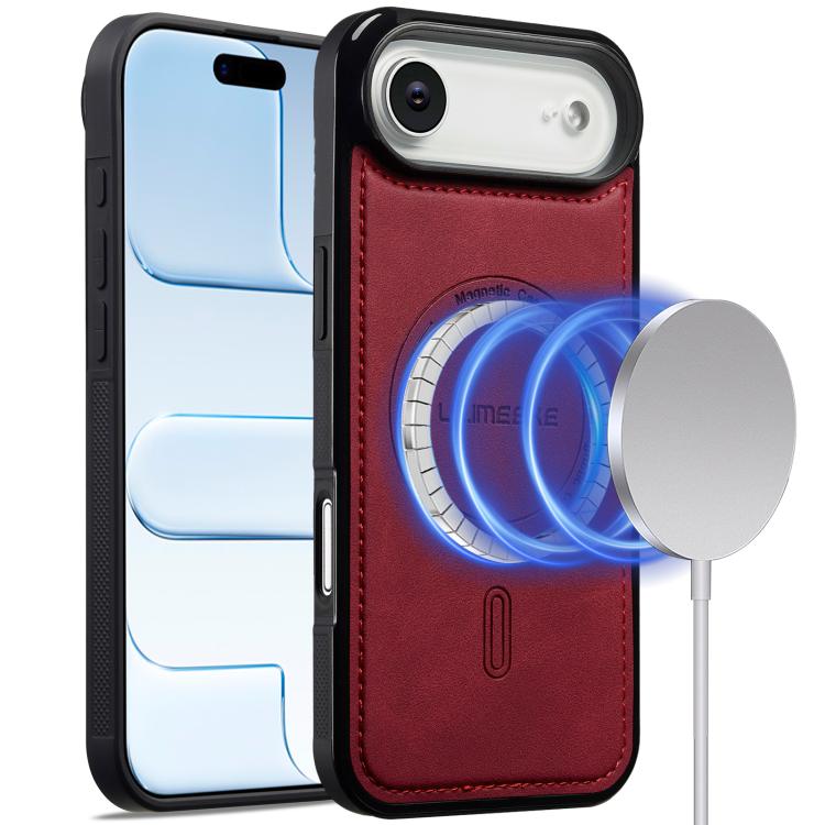 For iPhone Air LC.IMEEKE L6 Series MagSafe Magnetic Phone Case(Red)