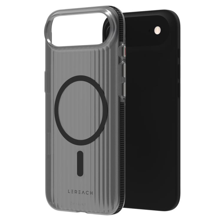 For iPhone Air LeReach TOC Icicle Series Ice Mist Double-Sided Non-Slip Magnetic Phone Case(Black)