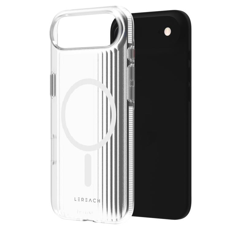 For iPhone Air LeReach TOC Icicle Series Ice Mist Double-Sided Non-Slip Magnetic Phone Case(White)