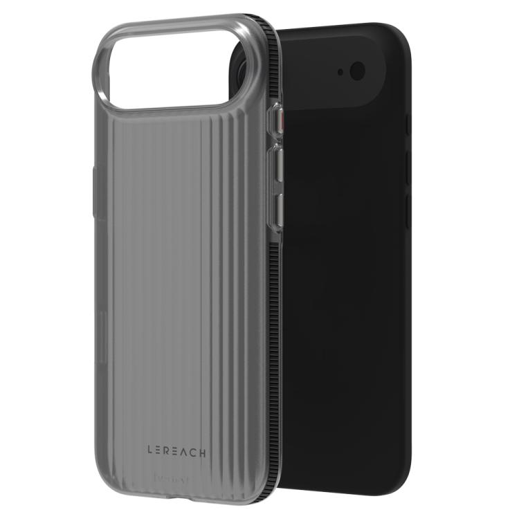For iPhone Air LeReach TOC Icicle Series Ice Mist Double-Sided Non-Slip Phone Case(Black)