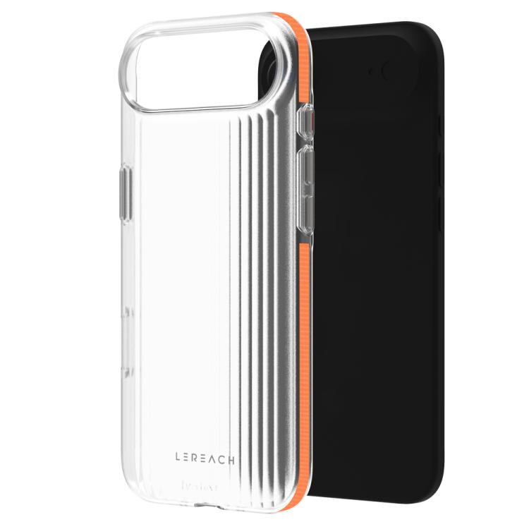 For iPhone Air LeReach TOC Icicle Series Ice Mist Double-Sided Non-Slip Phone Case(Orange)