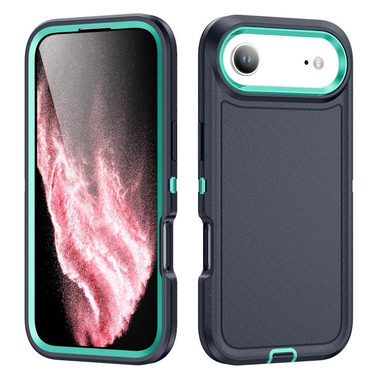 For iPhone Air Life Waterproof Rugged Phone Case(Dark Blue + Light Blue)