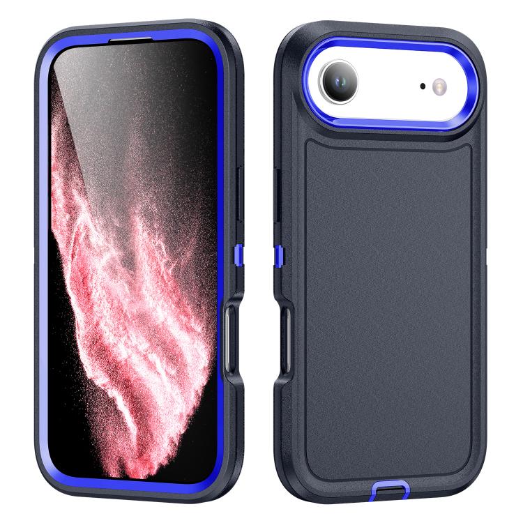 For iPhone Air Life Waterproof Rugged Phone Case(Dark Blue + Royal Blue)