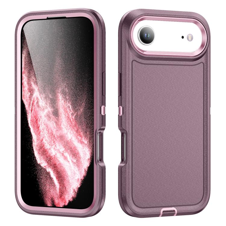 For iPhone Air Life Waterproof Rugged Phone Case(Purple + Pink)