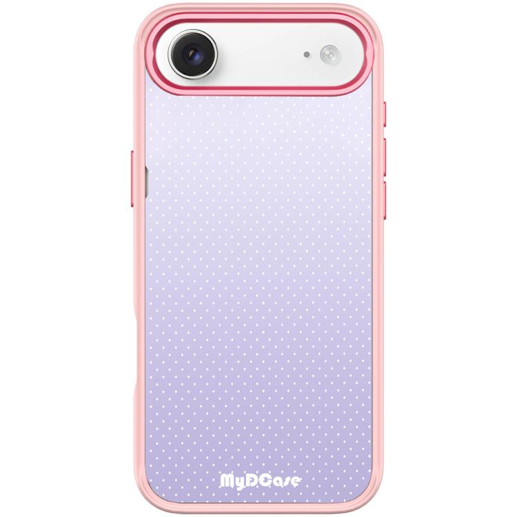 For iPhone Air Light Purple Dots Pattern Magnetic Phone Case(Pink)