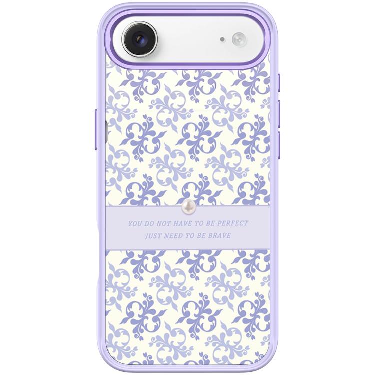For iPhone Air Light Purple Flower Pattern Magnetic Phone Case(Light Purple)
