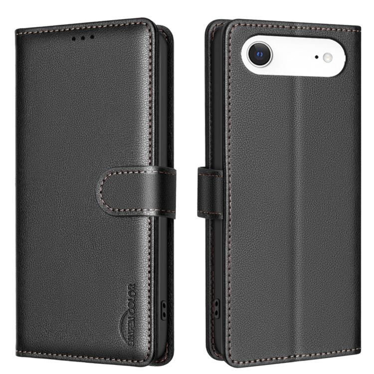 For iPhone Air Litchi Texture RFID Anti-theft Leather Phone Case(Black)