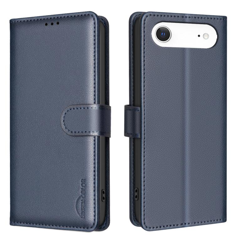 For iPhone Air Litchi Texture RFID Anti-theft Leather Phone Case(Blue)