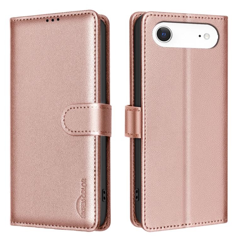 For iPhone Air Litchi Texture RFID Anti-theft Leather Phone Case(Gold)