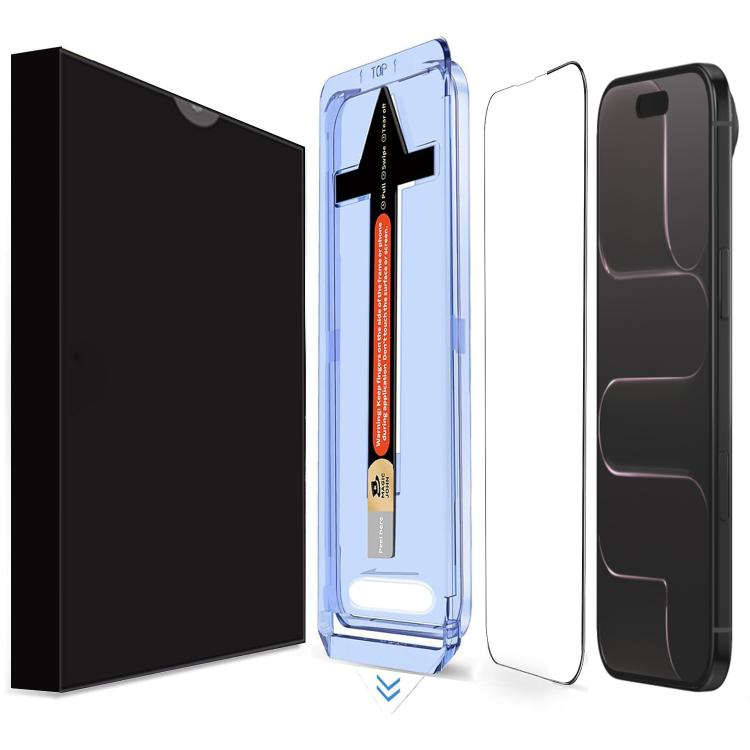 For iPhone Air LK Easy Install HD Tempered Glass Film(Black)