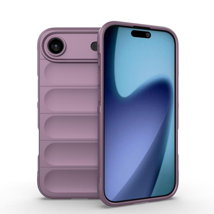 For iPhone Air Magic Shield TPU + Flannel Phone Case(Purple)