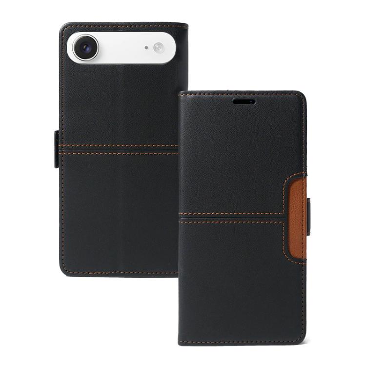 For iPhone Air Magnetic Buckle Card Slot Leather Phone Case(Black)