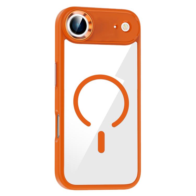 For iPhone Air MagSafe Anti-fingerprint Highly Transparent PC Phone Case(Orange)