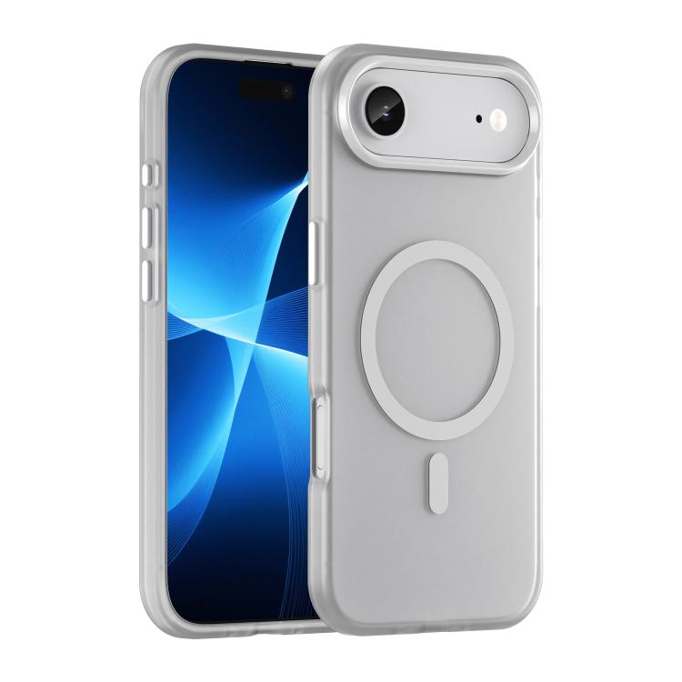 For iPhone Air MagSafe Frosted Translucent TPU + PC Full Coverage Phone Case(White)