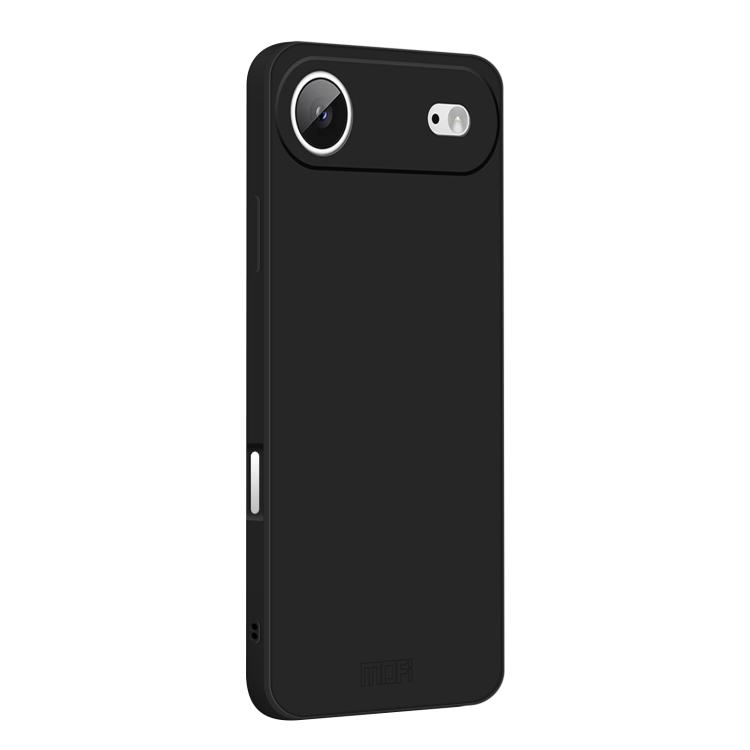 For iPhone Air MOFI Caring Soft Shell Liquid Silicone Skin Feel Phone Case(Black)