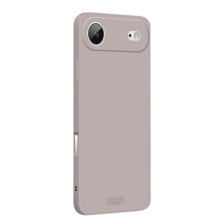 For iPhone Air MOFI Caring Soft Shell Liquid Silicone Skin Feel Phone Case(Titanium Gray)