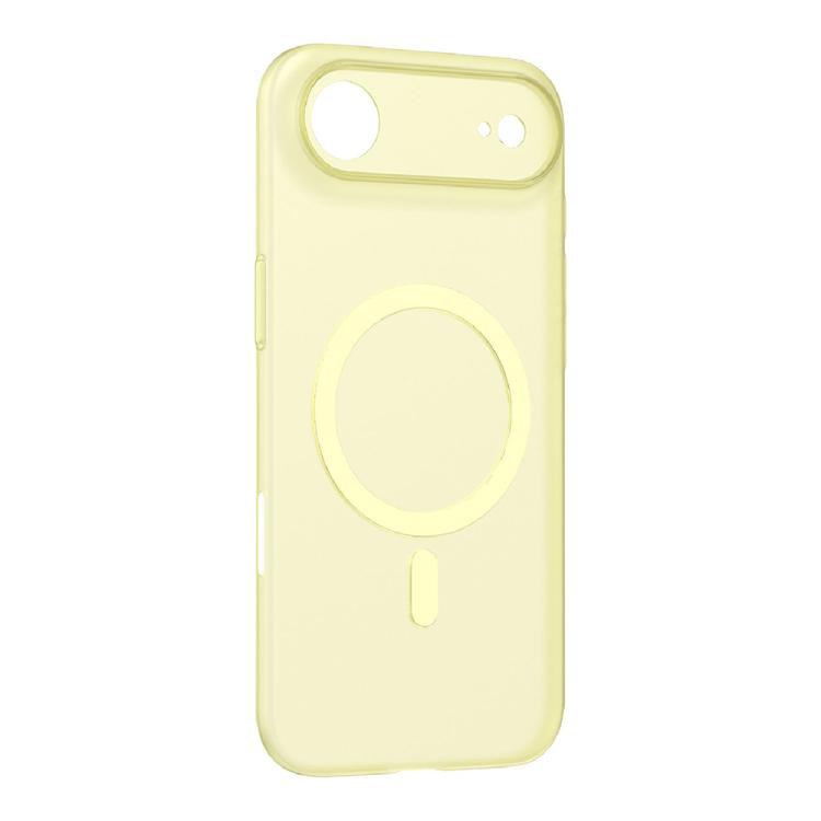For iPhone Air MOMAX Ultra-thin Magnetic MagSafe PC Phone Case(Transparent Yellow)
