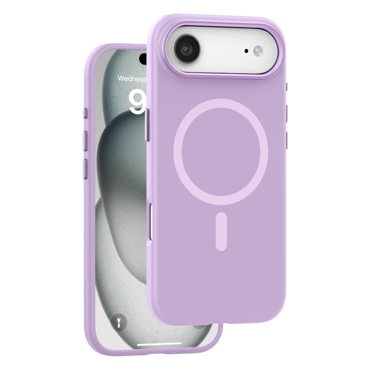 For iPhone Air Mutural Karen Series Liquid Silicone MagSafe Phone Case(Purple)