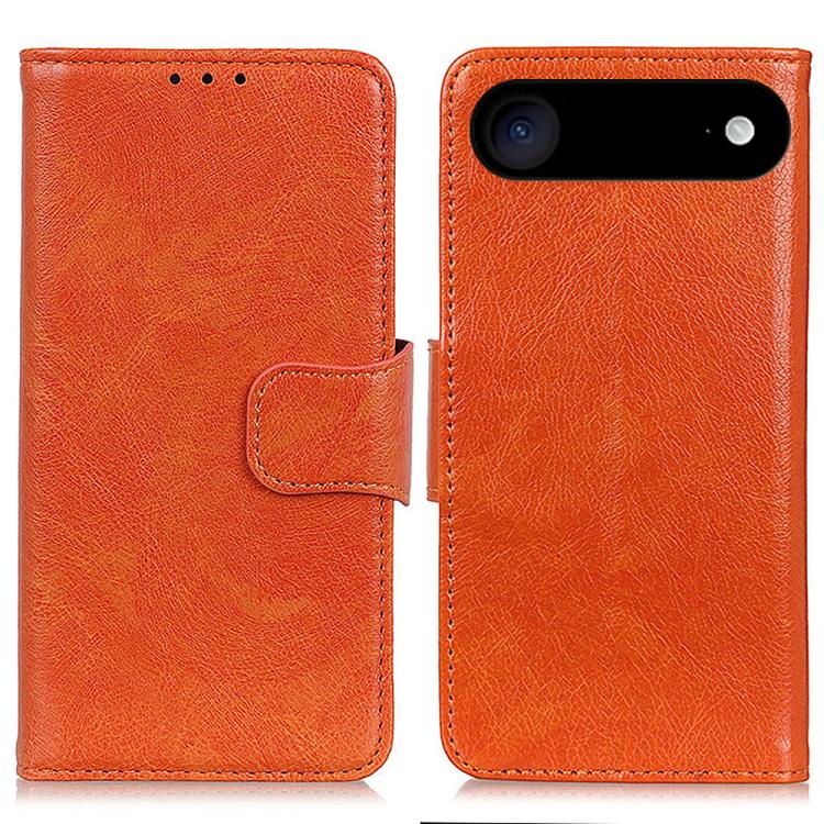 For iPhone Air Nappa Texture Leather Case(Orange)