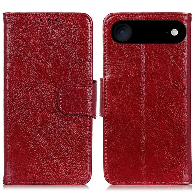 For iPhone Air Nappa Texture Leather Case(Red)