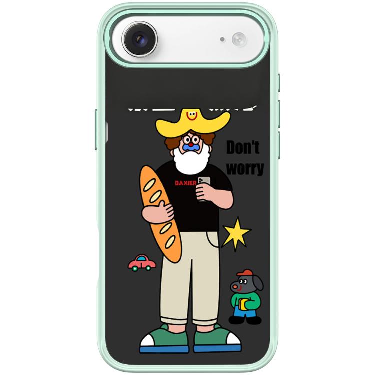 For iPhone Air Not Anxiety Pattern Magnetic Phone Case(Light Green)
