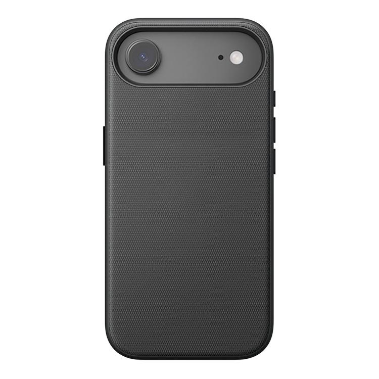 For iPhone Air Official Tech Fabric Texture Side-Stick TPU Magnetic Phone Case, No AI Camera Button(Black)