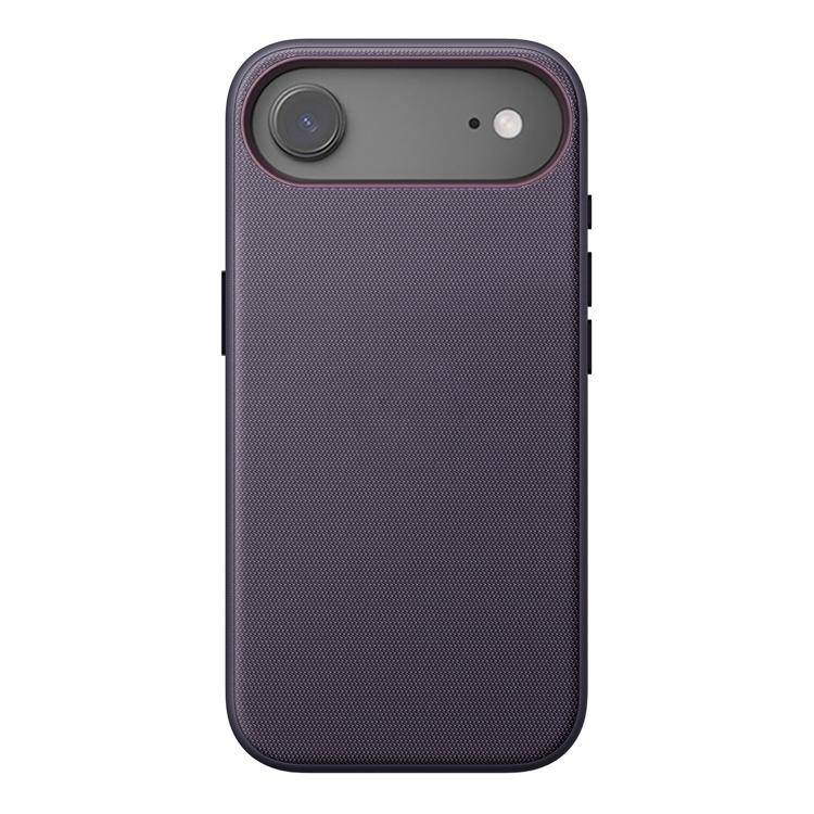 For iPhone Air Official Tech Fabric Texture Side-Stick TPU Magnetic Phone Case, No AI Camera Button(Purple)