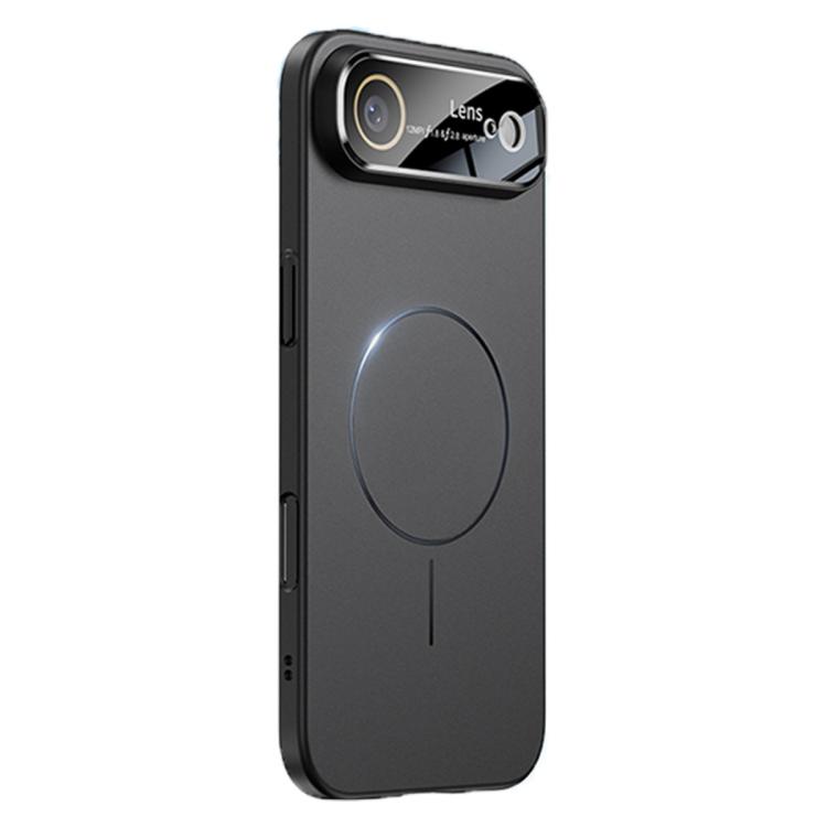 For iPhone Air Oil-sprayed Skin Feel Magsafe Shockproof Phone Case(Black)