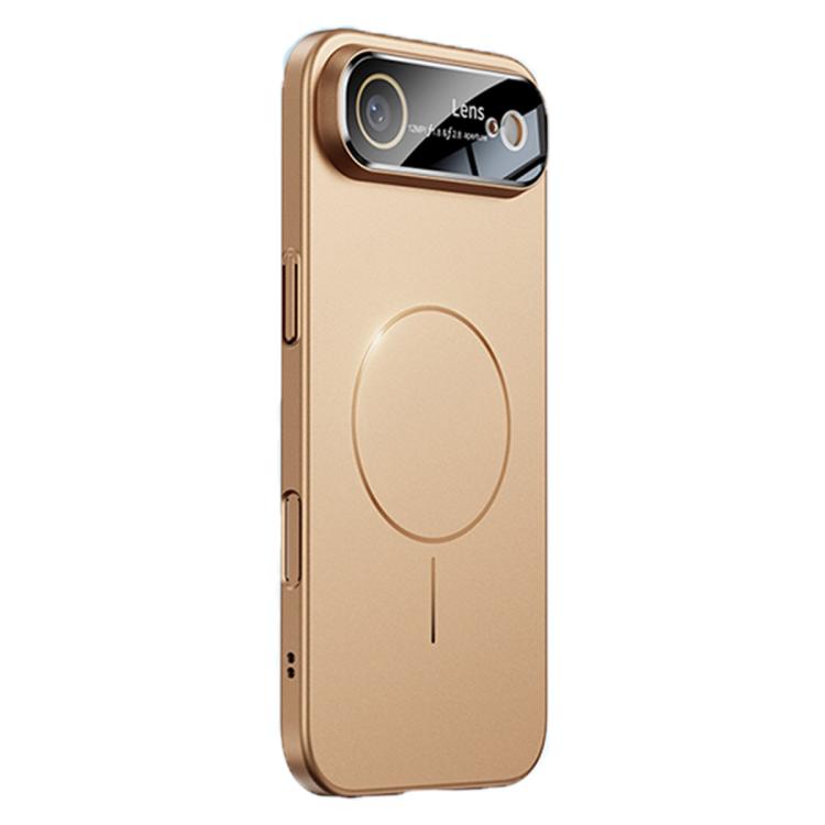 For iPhone Air Oil-sprayed Skin Feel Magsafe Shockproof Phone Case(Gold)