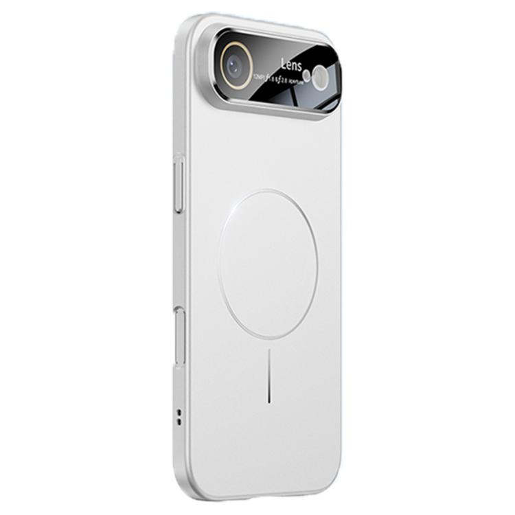 For iPhone Air Oil-sprayed Skin Feel Magsafe Shockproof Phone Case(White)