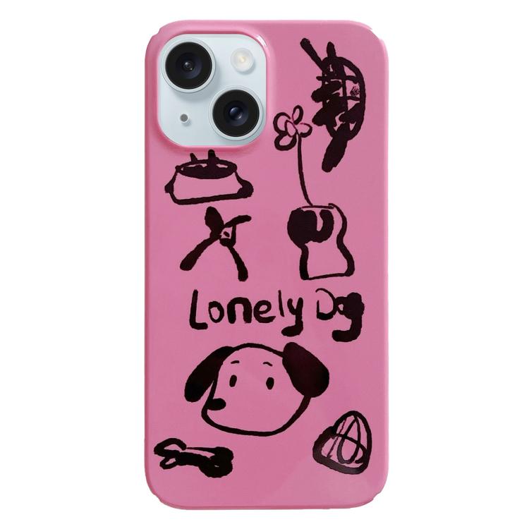 For iPhone Air Painted Pattern PC Phone Case(Lonely Dog)