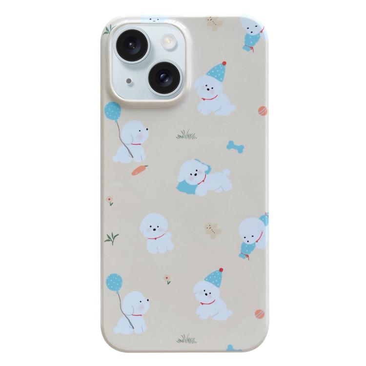 For iPhone Air Painted Pattern PC Phone Case(Milk Yellow Dog)
