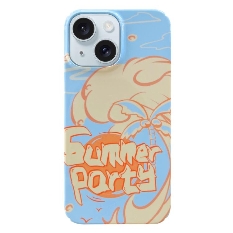 For iPhone Air Painted Pattern PC Phone Case(Summer Party)