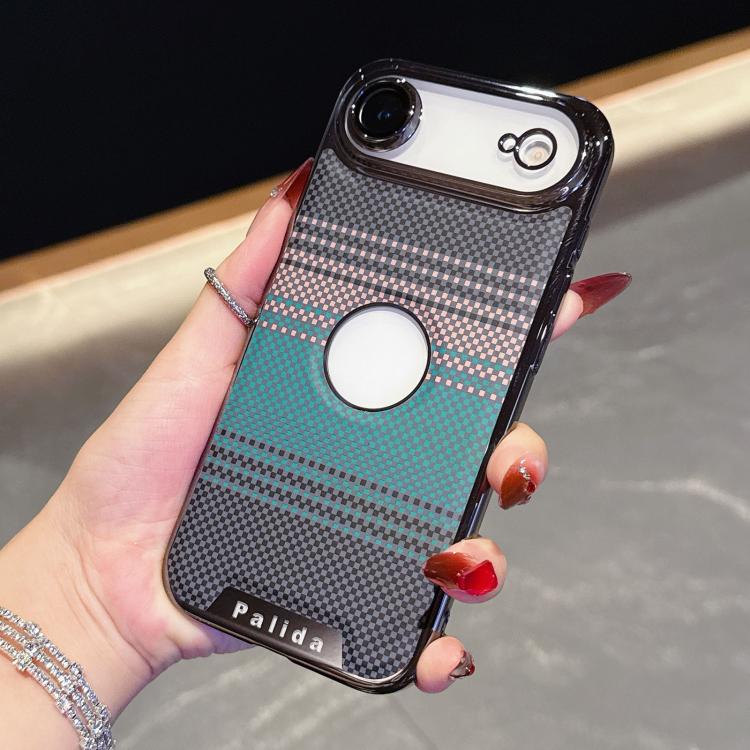 For iPhone Air Palida Electroplated Kevlar Texture Shockproof Phone Case(Green)