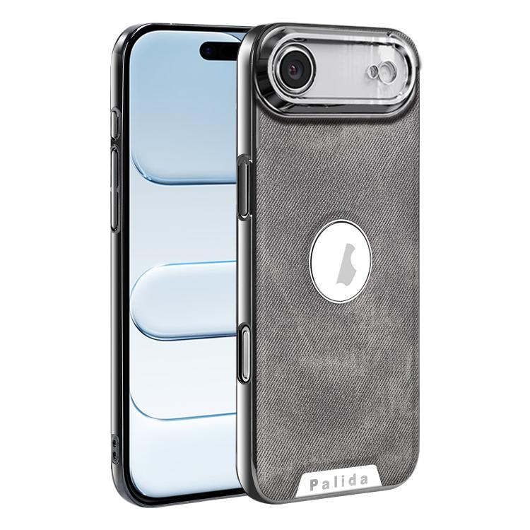 For iPhone Air Palida Y13 Mecha Denim Texture Full Coverage Phone Case(Grey)