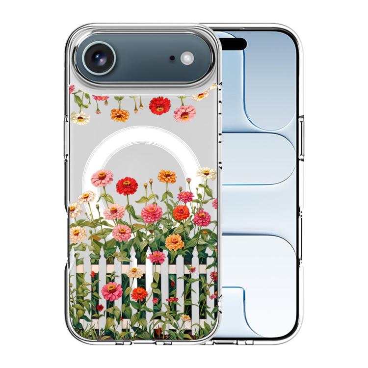 For iPhone Air Pattern Printing TPU + PC Magnetic Shockproof Phone Case(Garden 032)