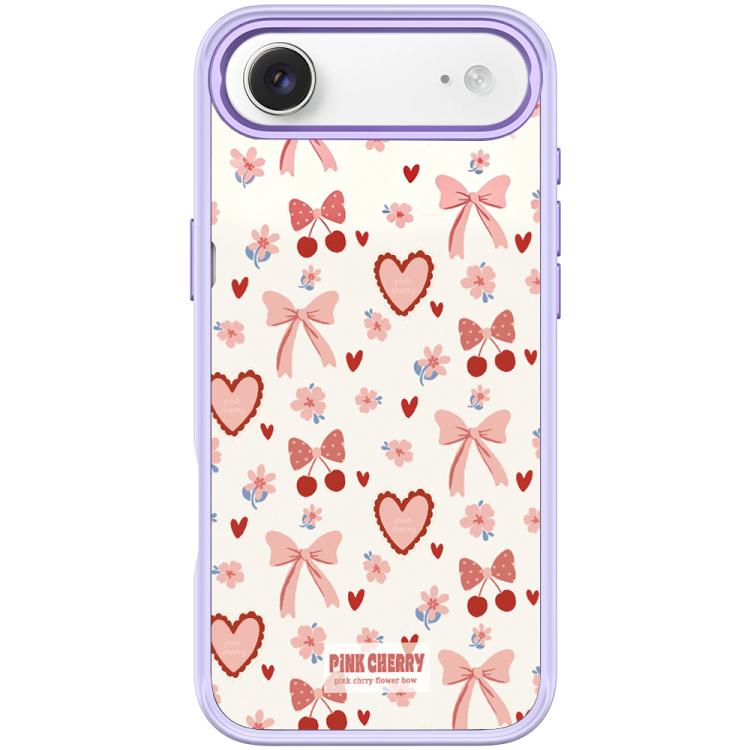 For iPhone Air Pink Lover Pattern Magnetic Phone Case(Light Purple)