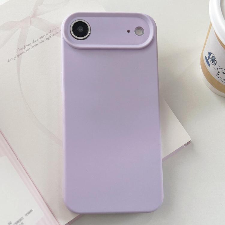 For iPhone Air Precision Hole Camera Frame Solid Color Phone Case(Purple)