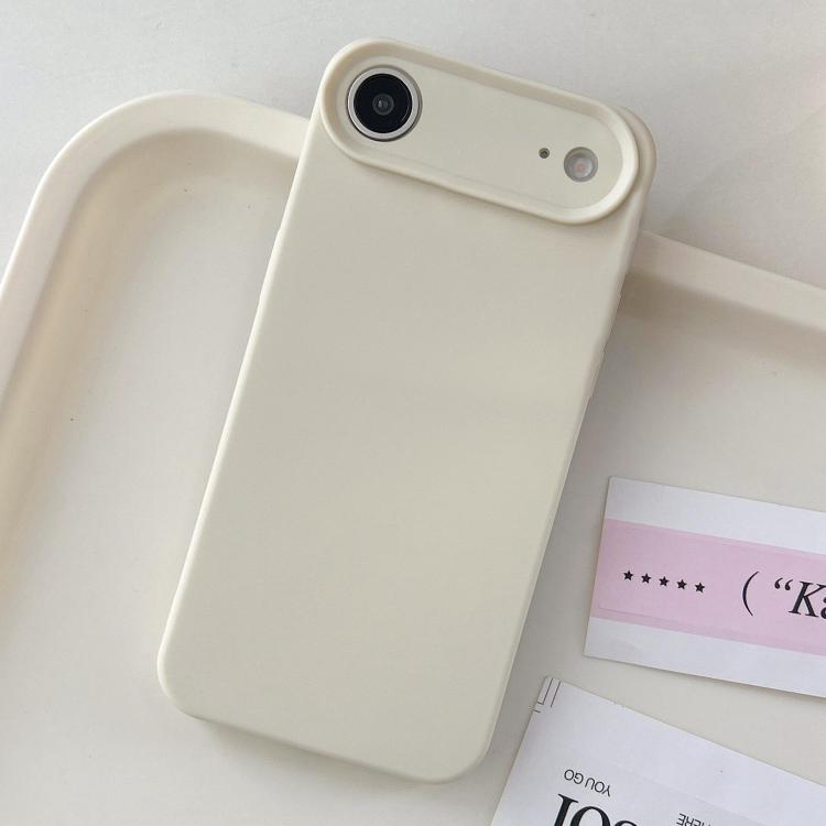 For iPhone Air Precision Hole Camera Frame Solid Color Phone Case(White)