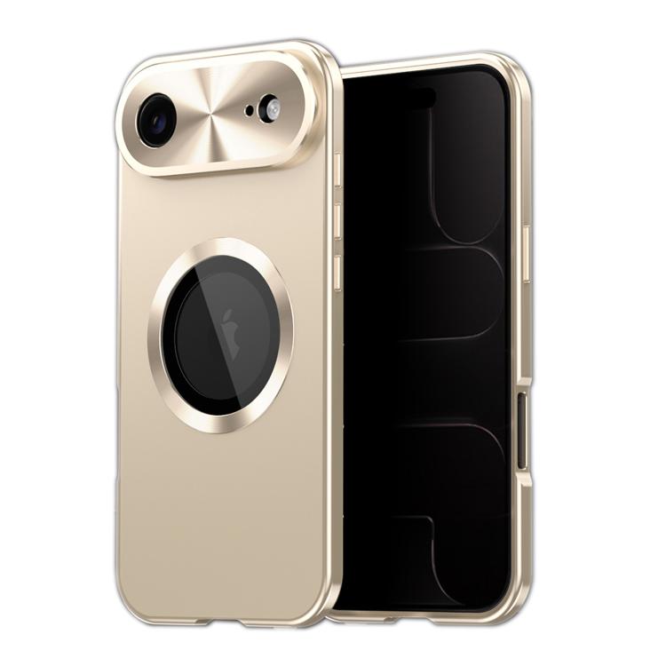 For iPhone Air Privacy Screen Film Full Cover MagSafe Phone Case(Gold)