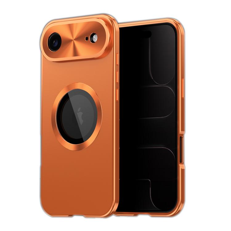 For iPhone Air Privacy Screen Film Full Cover MagSafe Phone Case(Orange)