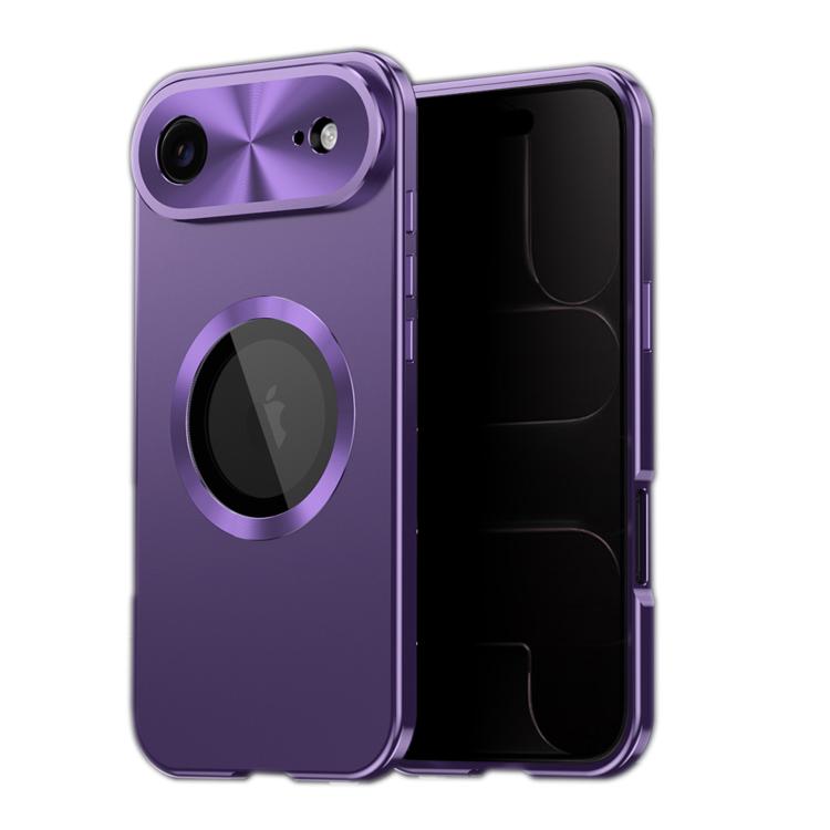 For iPhone Air Privacy Screen Film Full Cover MagSafe Phone Case(Purple)