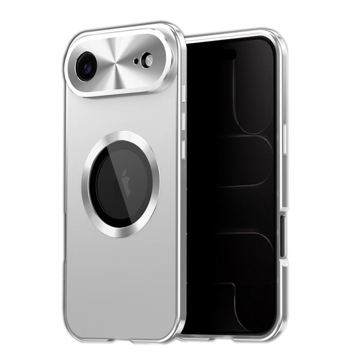 For iPhone Air Privacy Screen Film Full Cover MagSafe Phone Case(Silver)
