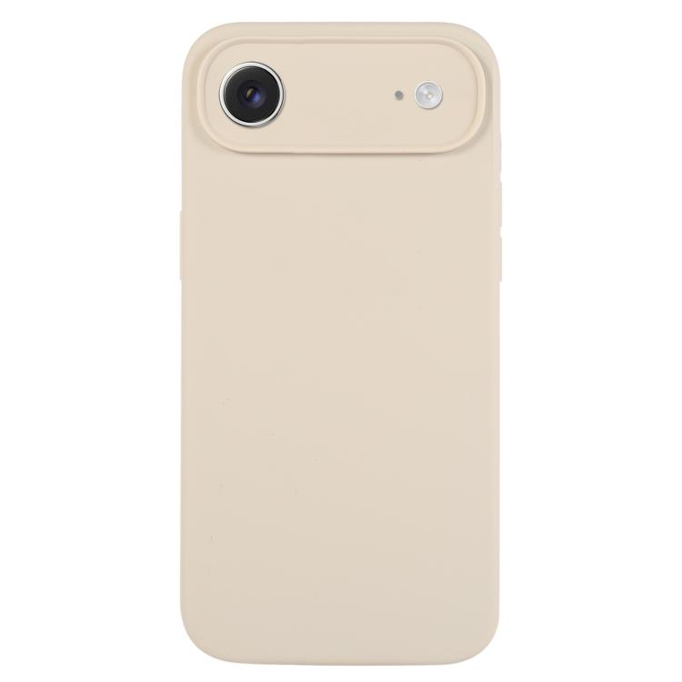 For iPhone Air Pure Color Liquid Silicone Fine Pore Phone Case(Antique White)