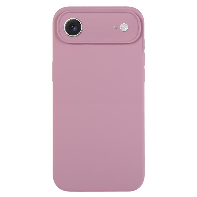 For iPhone Air Pure Color Liquid Silicone Fine Pore Phone Case(Black Currant)